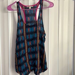 AEO Blue Aztec Print Tank